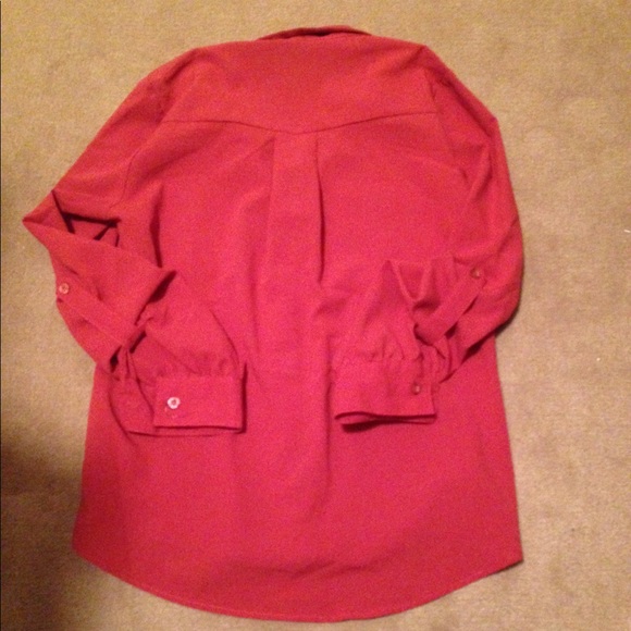 Red Flowy Top - Picture 3 of 3